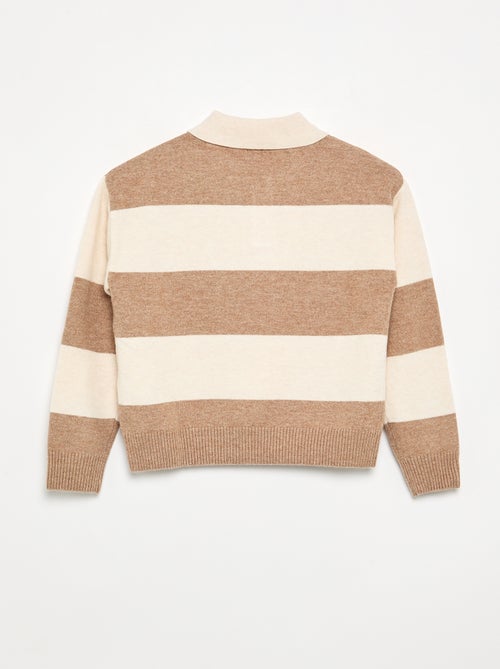 Warmer Pullover im Polo-Stil - Kiabi