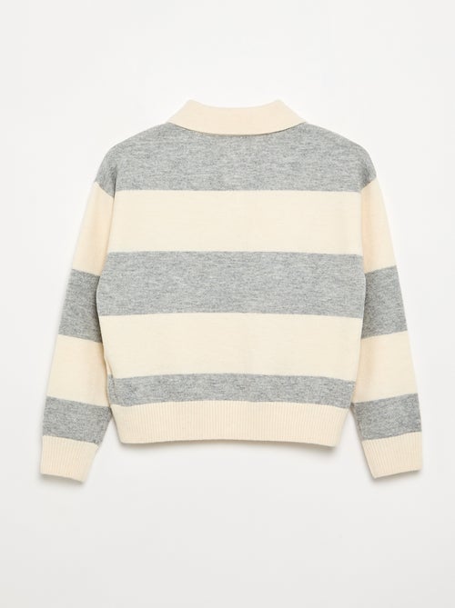 Warmer Pullover im Polo-Stil - Kiabi