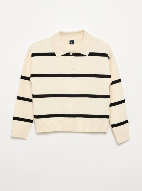 Warmer Pullover im Polo-Stil - Kiabi