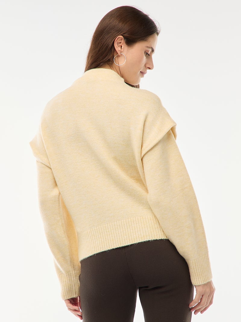 Warmer Rollkragenpullover GELB - Kiabi