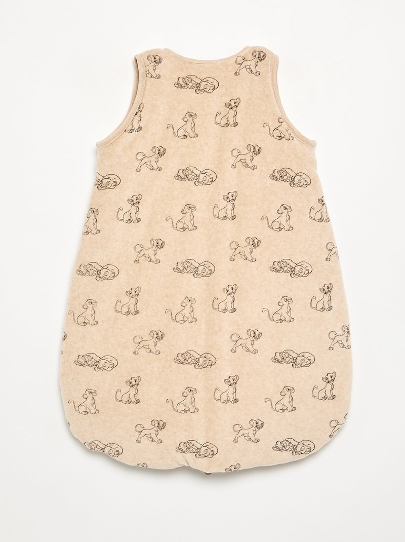 Warmer Samt-Schlafsack 'Simba' Beige - Kiabi