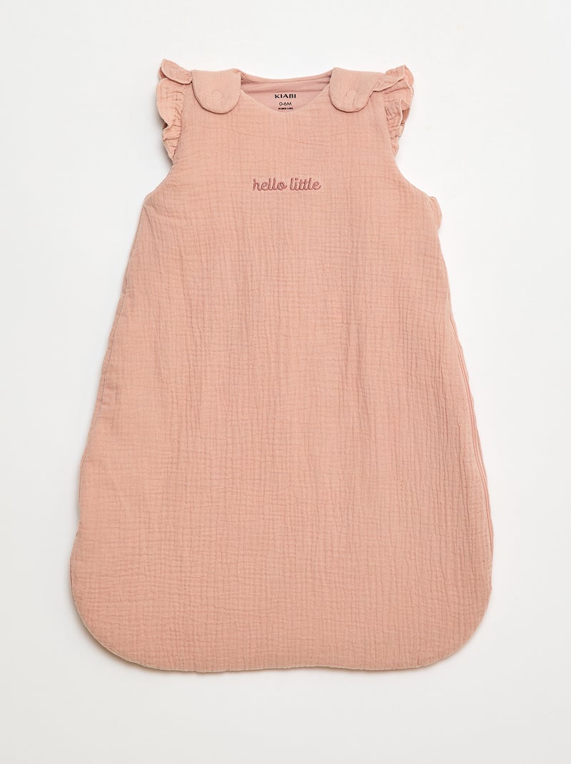 Warmer Schlafsack TOG 2 mit abnehmbaren Ärmeln Rosa - Kiabi