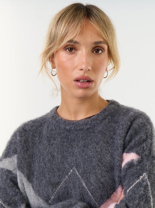 Warmer Strickpullover mit Rundhalsausschnitt - Kiabi