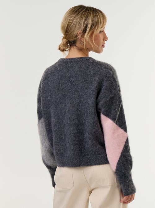 Warmer Strickpullover mit Rundhalsausschnitt - Kiabi