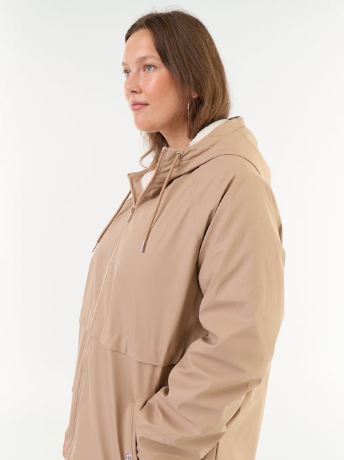 Wasserabweisender, gefütterter Parka mit Kapuze - Kiabi