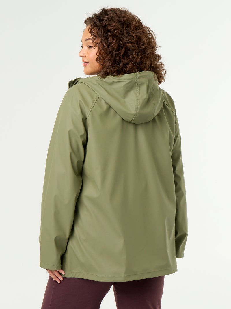 Wasserabweisender Parka mit Kapuze Grün - Kiabi
