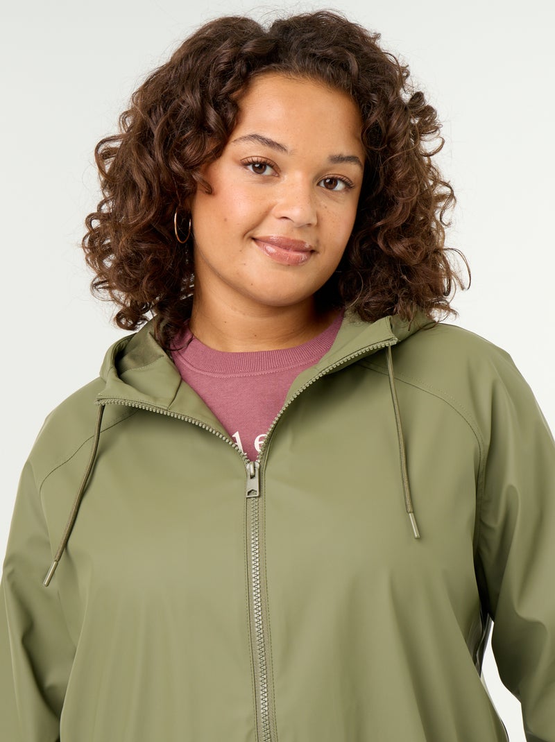 Wasserabweisender Parka mit Kapuze Grün - Kiabi