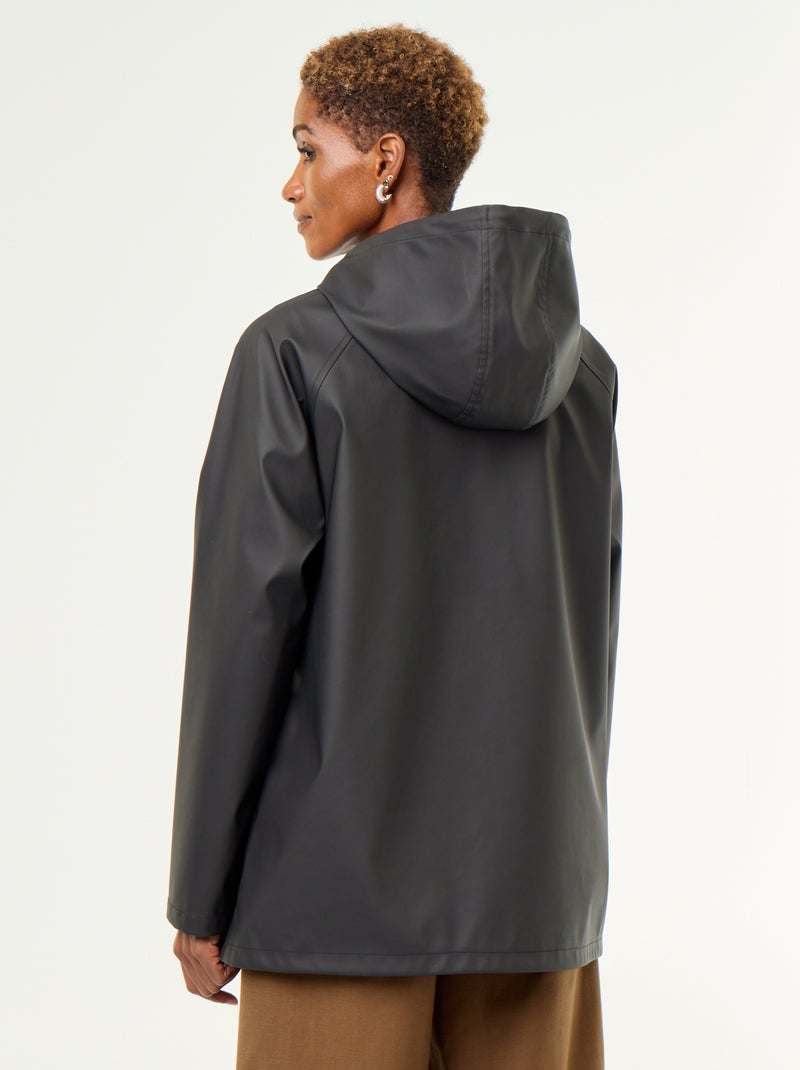 Water-repellent hooded parka Black - Kiabi