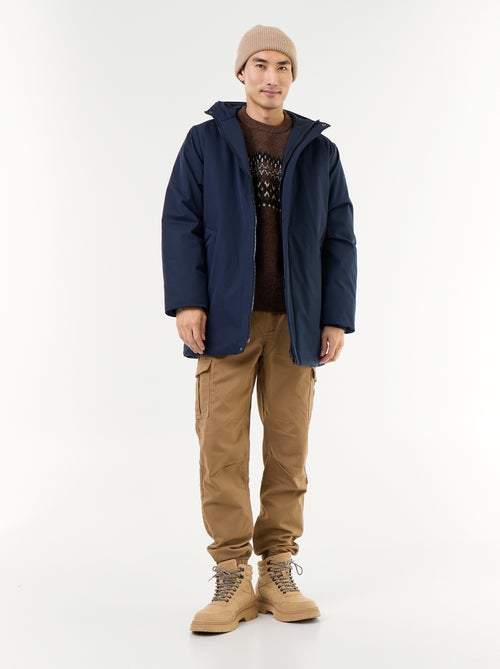 Water-repellent hooded parka - Kiabi
