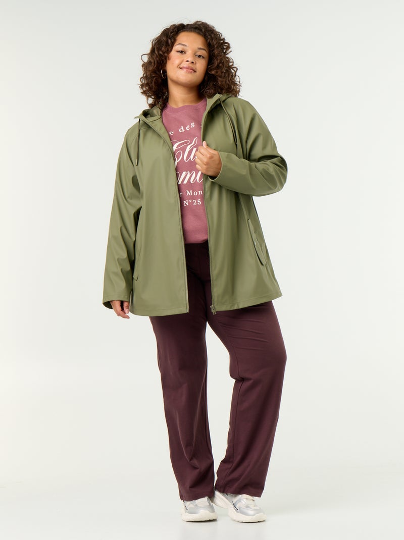 Water-repellent Hooded Parka Green - Kiabi