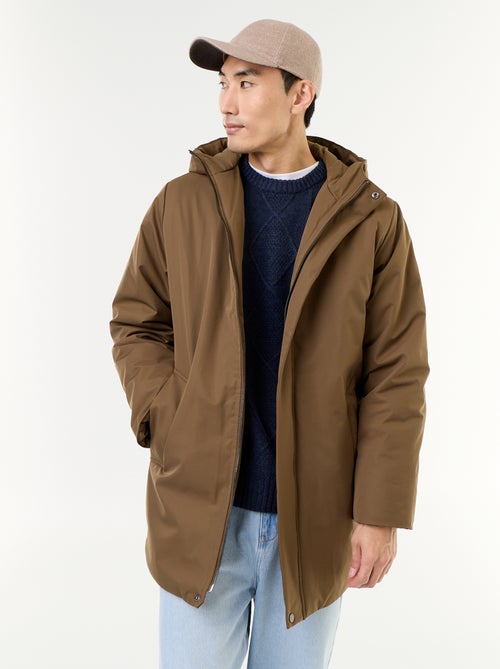 Water-repellent hooded parka - Kiabi