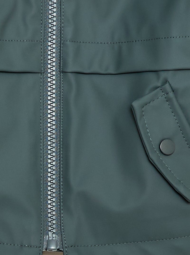 Water-Repellent Hooded Parka Khaki - Kiabi