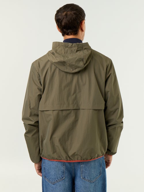 Water-Repellent Hooded Windbreaker Jacket - Kiabi Water-Repellent Hooded Windbreaker Jacket - Kiabi