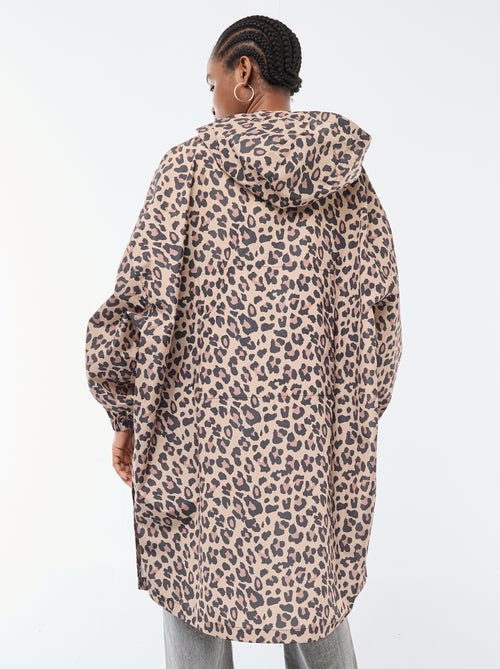 Water-Repellent Rain Cape with Hood and Self-Packing Feature - Kiabi
