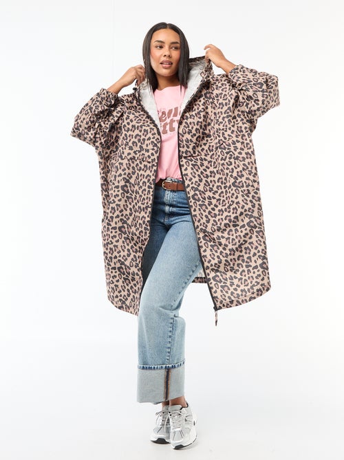 Water-Repellent Rain Cape with Hood - Kiabi