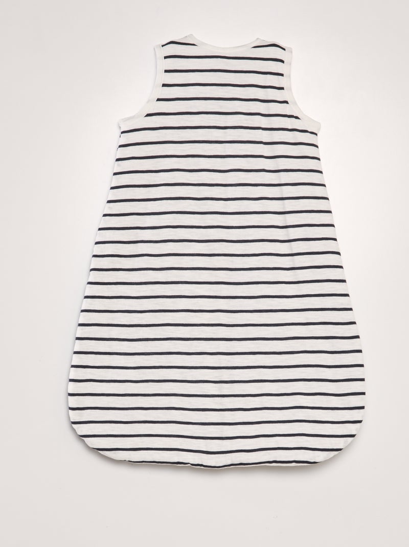 Wattierter ärmelloser Babyschlafsack TOG 2 Matrosenhemd - Kiabi