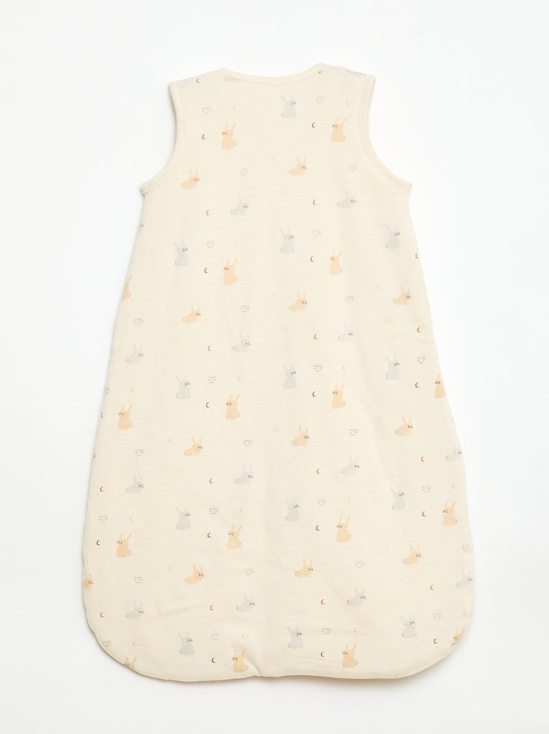 Wattierter Schlafsack ohne Ärmel TOG 2 Beige - Kiabi