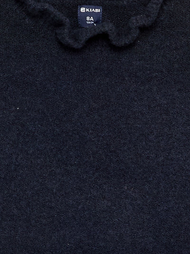 Wavy high-neck sweater Blue - Kiabi