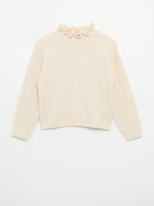Wavy high-neck sweater - Kiabi