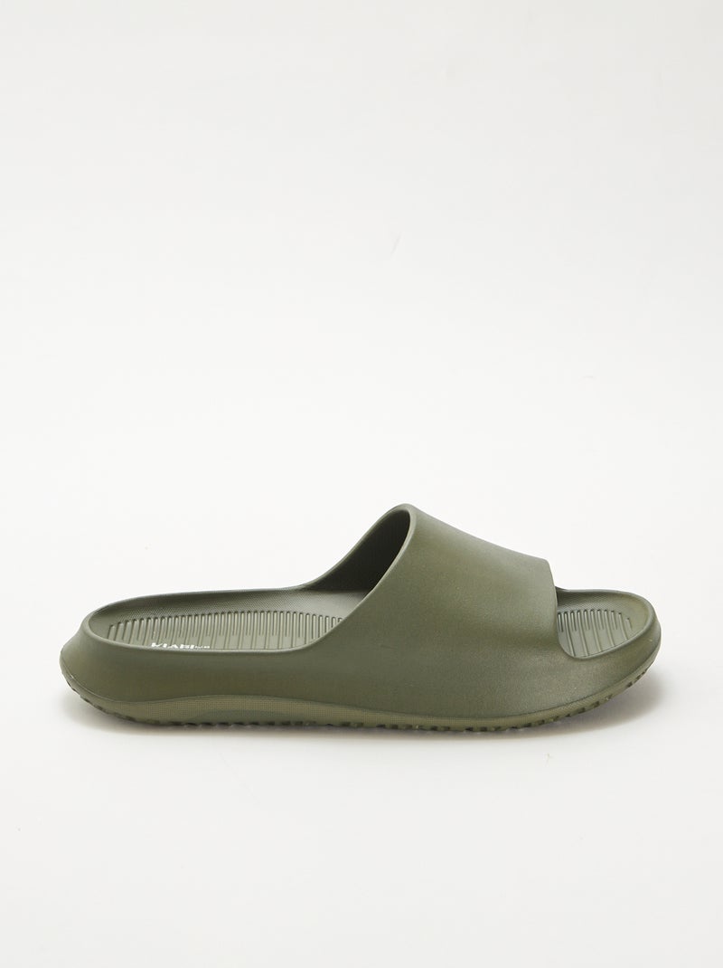 Wedge Pool Slides Khaki - Kiabi