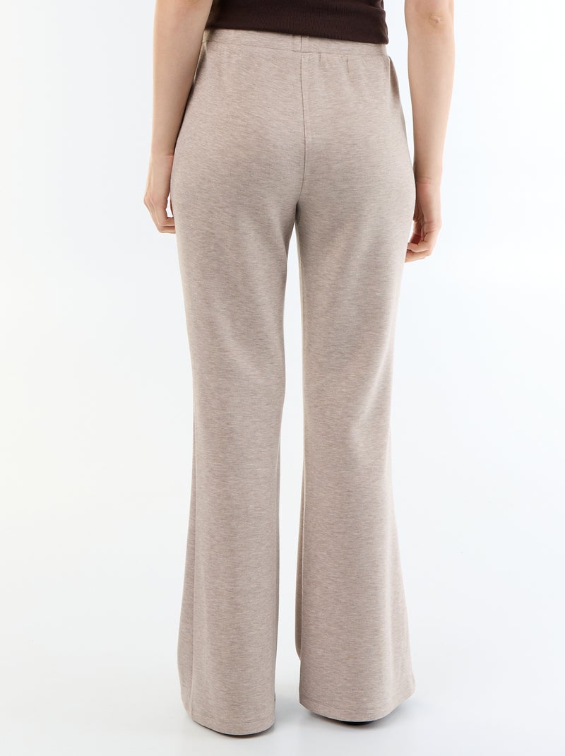 Weiche Flare-Hose Beige - Kiabi