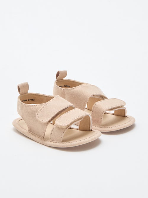 Weiche Sandalen mit 2 Riemen - Kiabi
