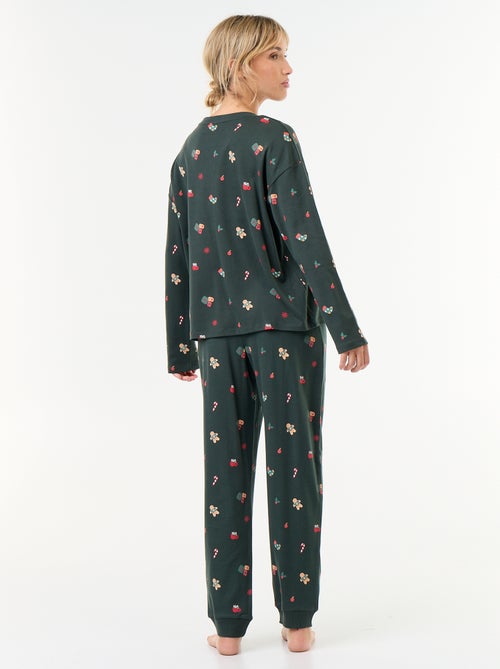 Weihnachts-Pyjama-Set lang – 2-teilig - Kiabi
