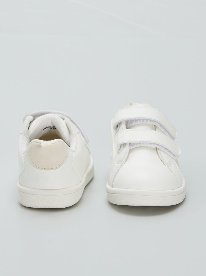 Weisse tiefe Sneakers Weiß - Kiabi