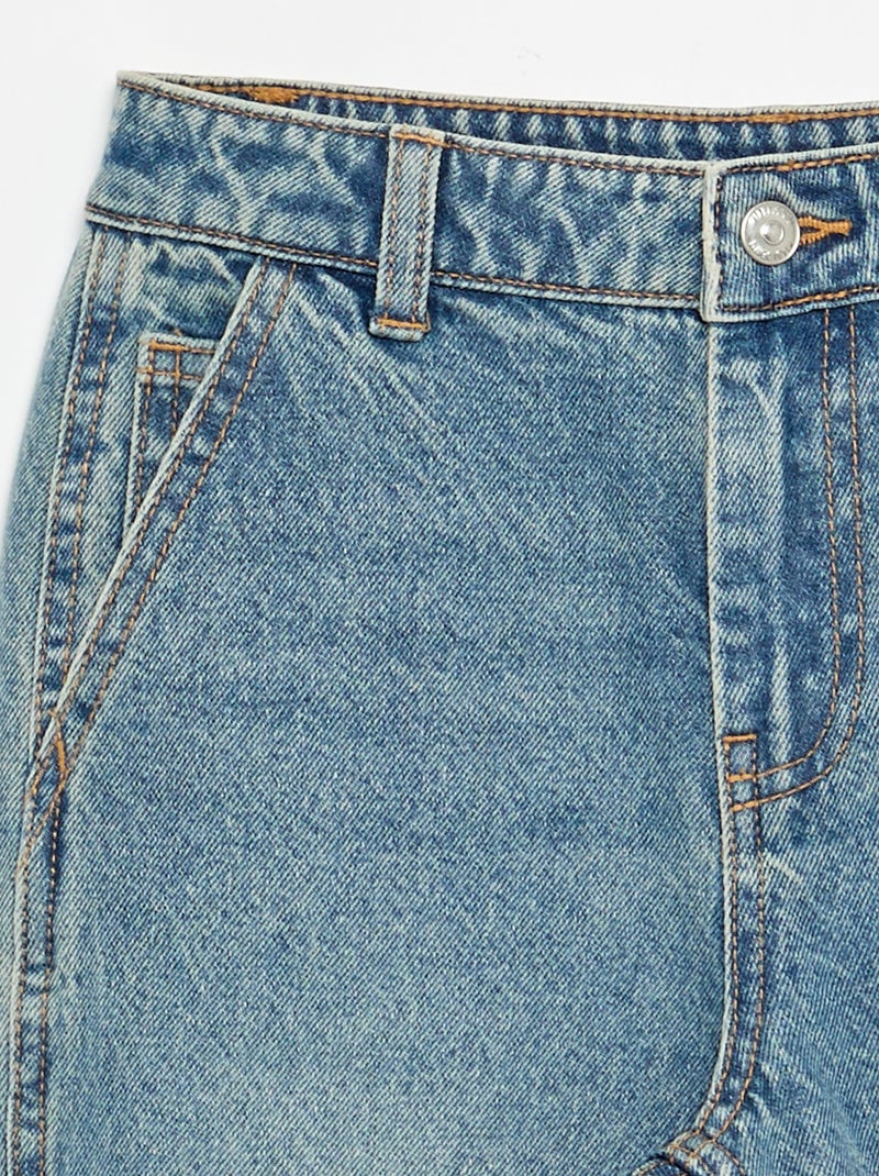 Weit geschnittene Carpenter-Jeans Blau - Kiabi