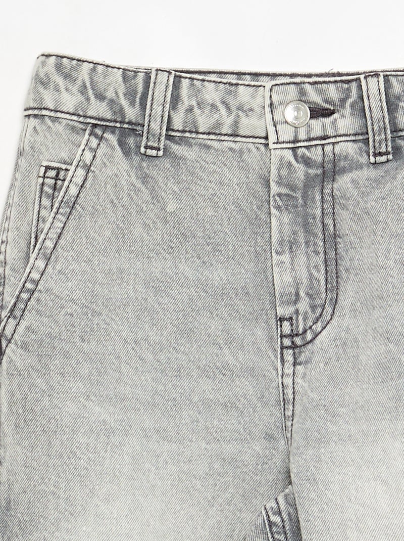 Weit geschnittene Carpenter-Jeans Grau - Kiabi