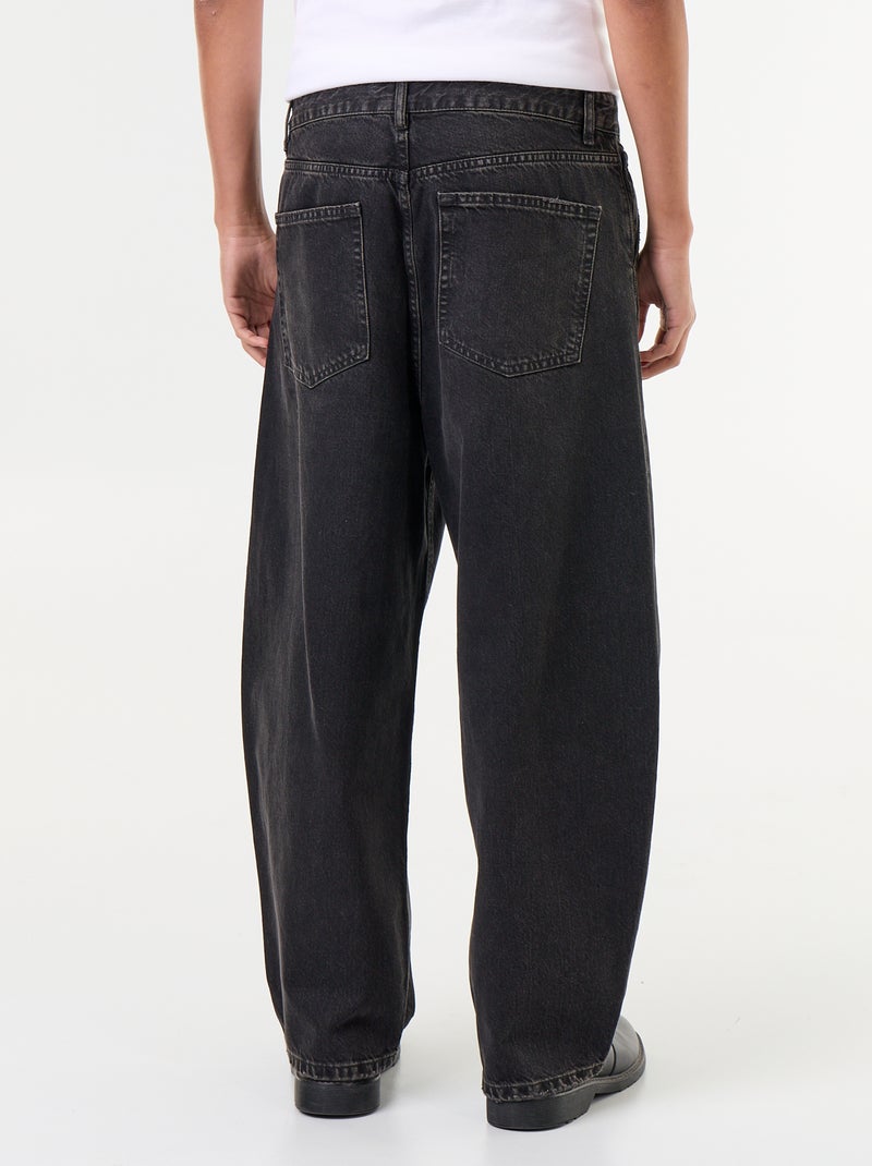 Weite 5-Pocket-Jeans Noir - Kiabi
