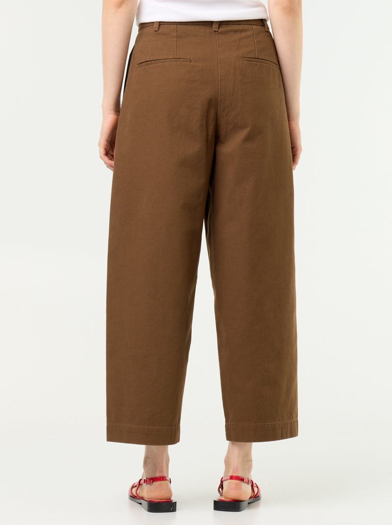 Weite Barrel-Hose Marron - Kiabi