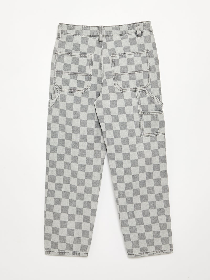 Weite Carpenter-Jeans Grau - Kiabi