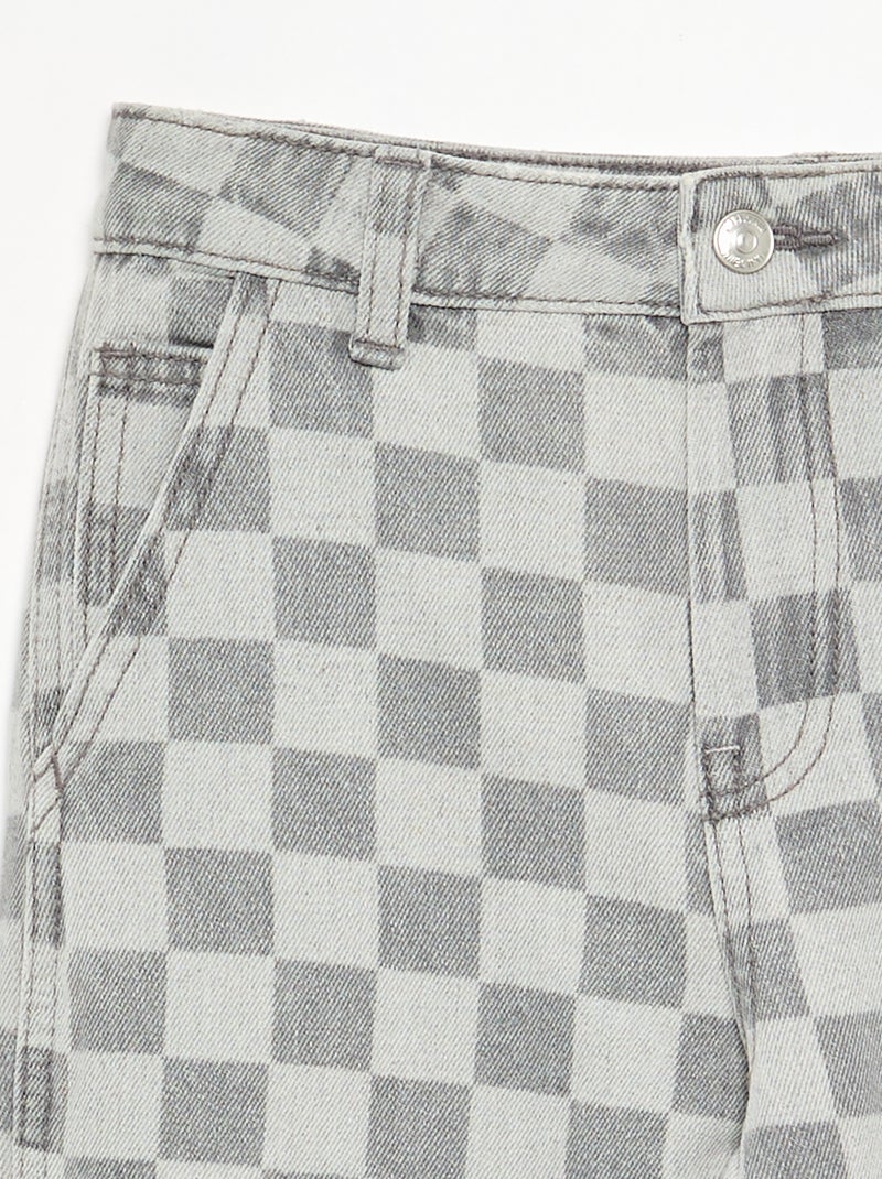 Weite Carpenter-Jeans Grau - Kiabi