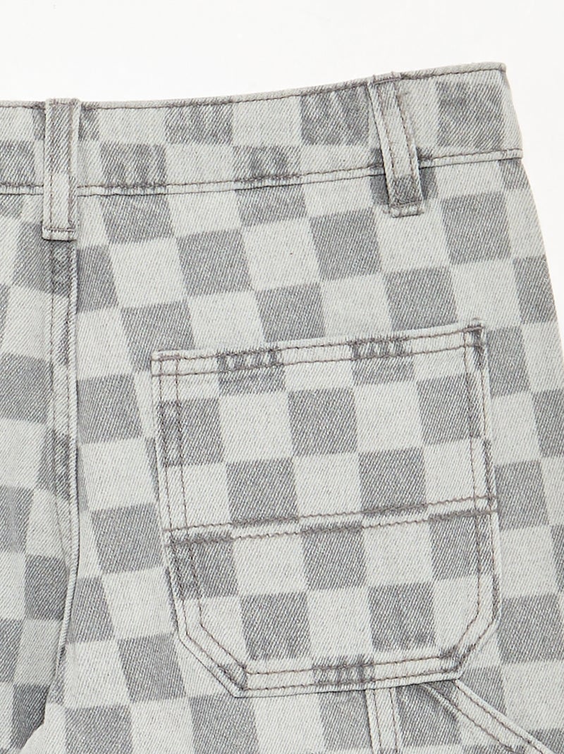Weite Carpenter-Jeans Grau - Kiabi