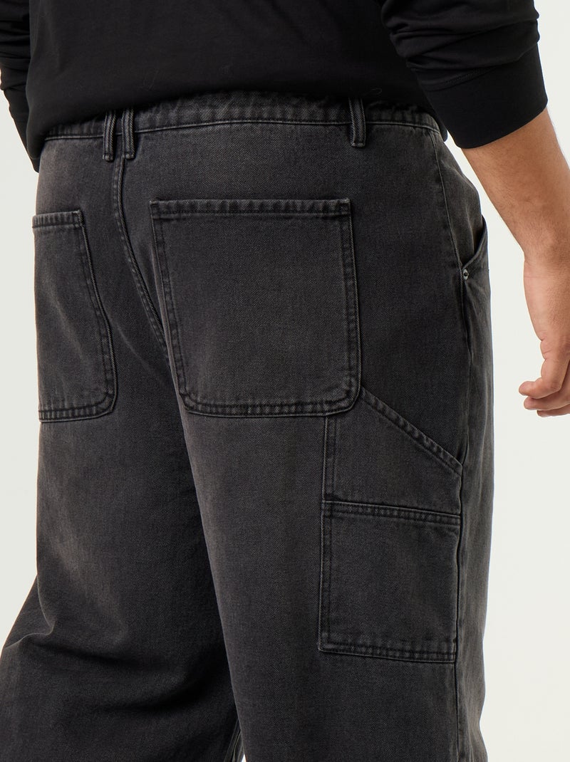 Weite Carpenter-Jeans Schwarz - Kiabi