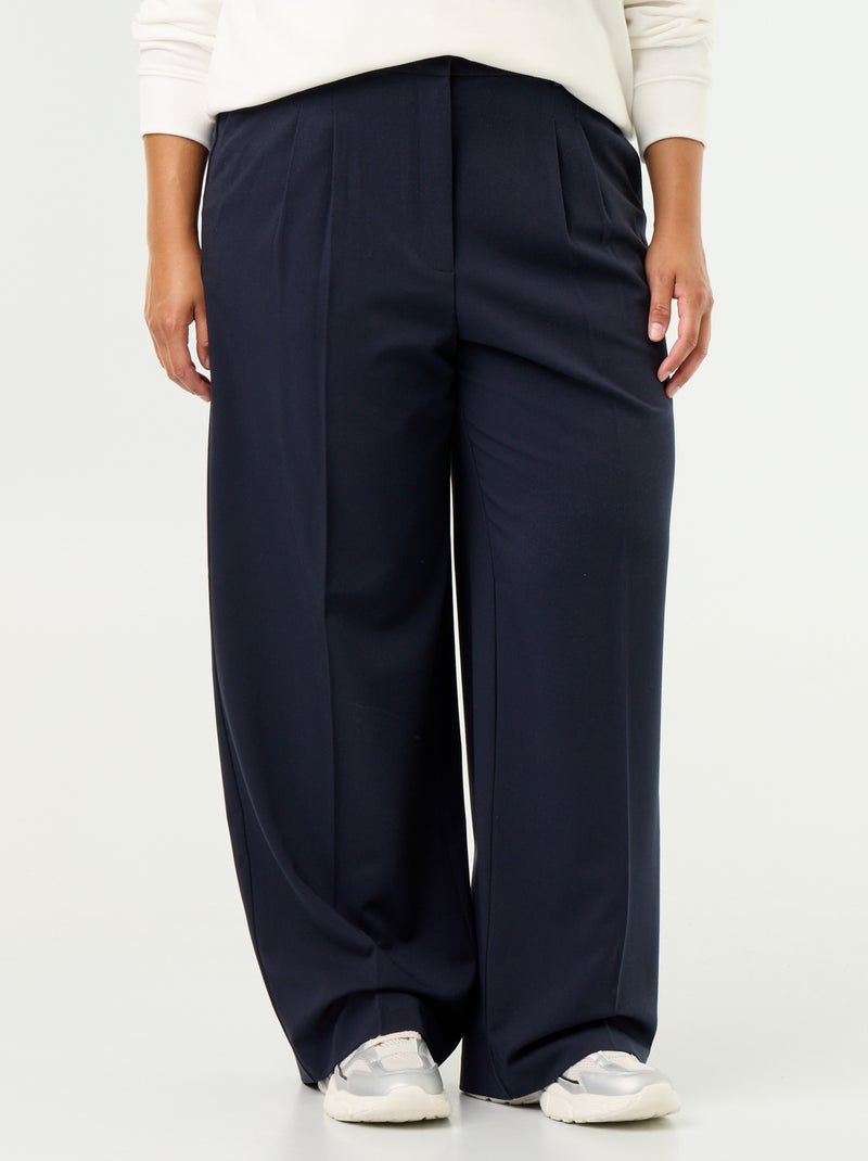 Weite Cigarette-Hose Blau - Kiabi