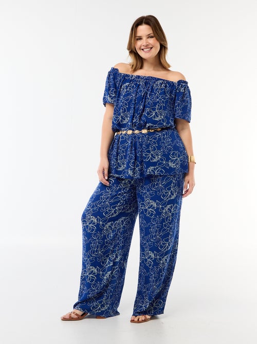 Weite Crêpe-Strickhose - Kiabi Weite Crêpe-Strickhose - Kiabi