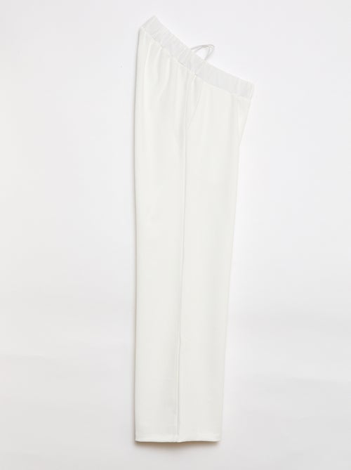 Weite Damen-Hose, einfarbig, mit hohem Bund - Kiabi
