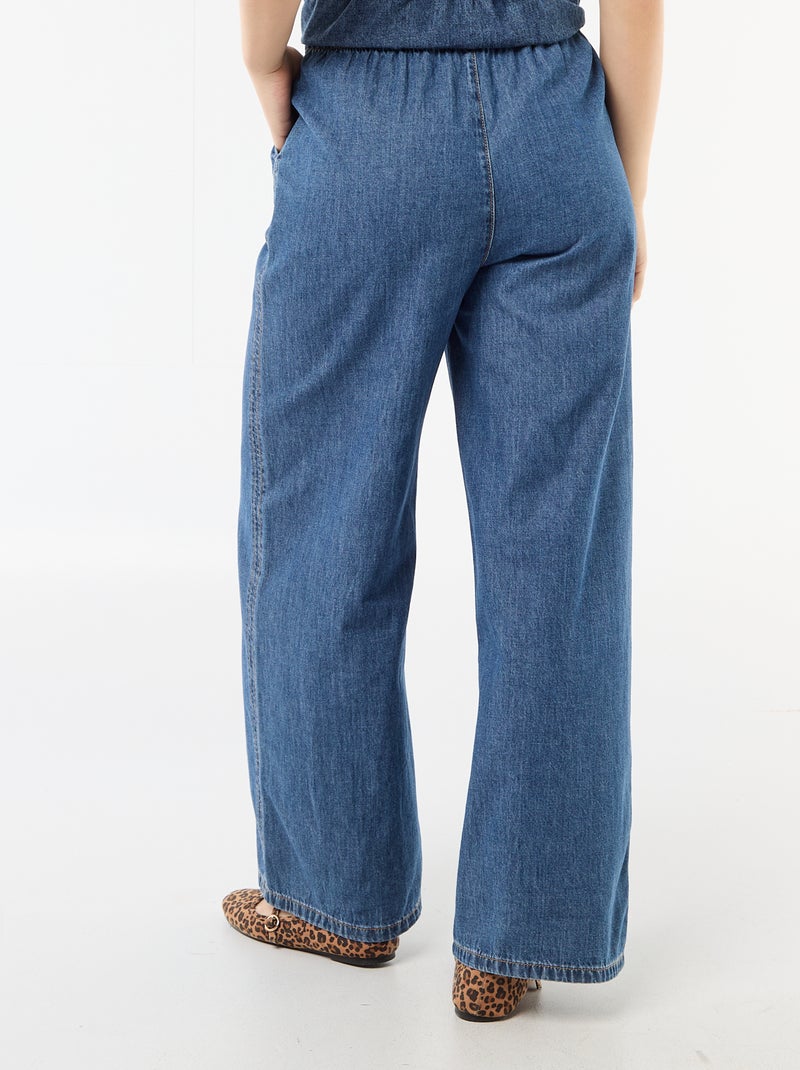 Weite Denim-Hose Blau - Kiabi