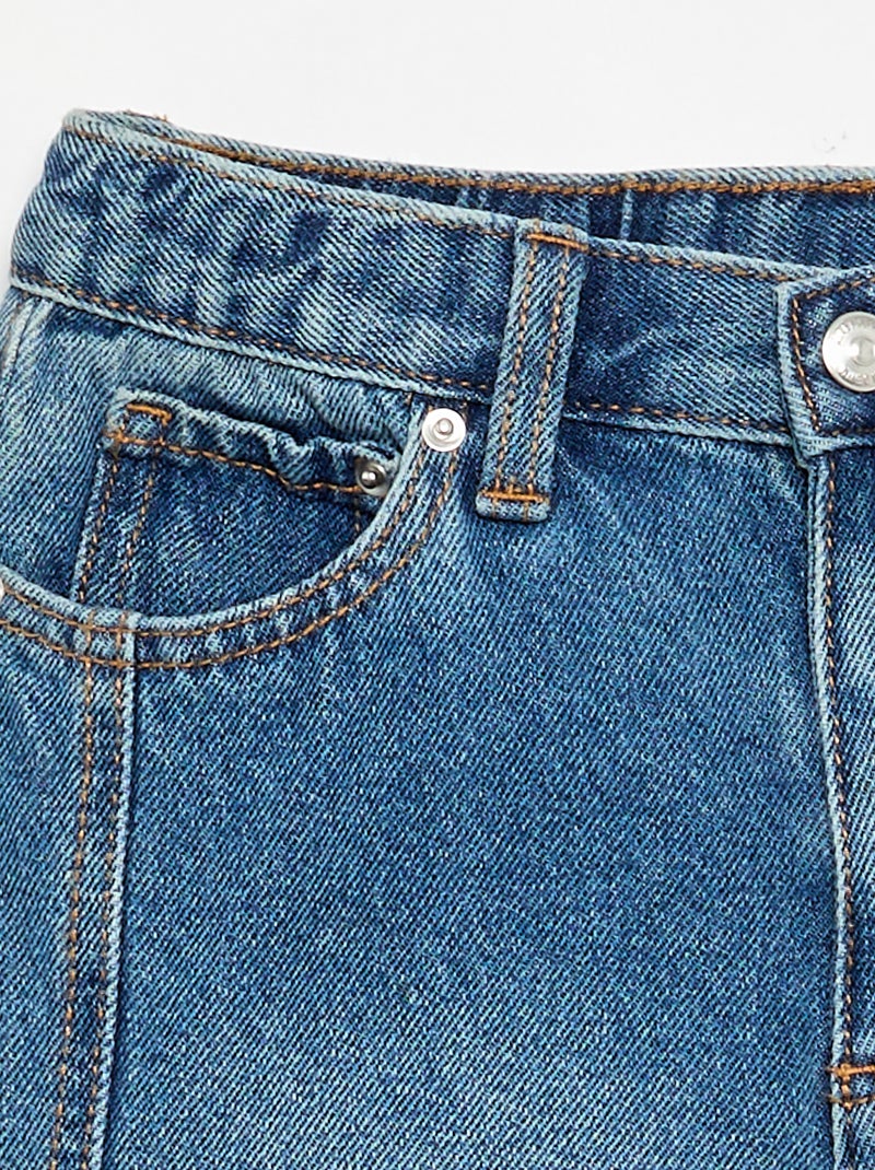 Weite Denim-Hose Bleu - Kiabi