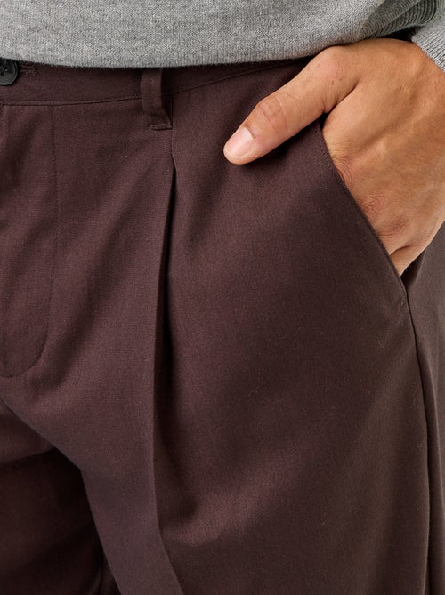 Weite einfarbige Hose - Kiabi Weite einfarbige Hose - Kiabi