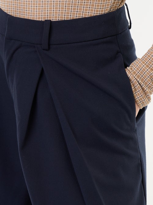 Weite High-Waist Bundfaltenhose - Kiabi