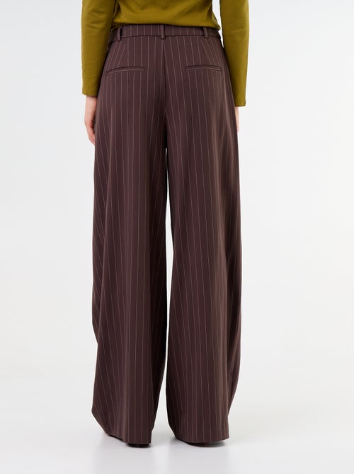 Weite High-Waist Bundfaltenhose - Kiabi