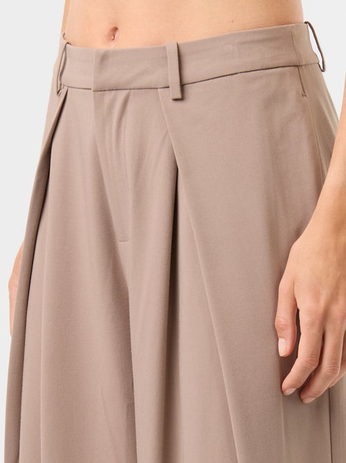 Weite High-Waist Bundfaltenhose - Kiabi