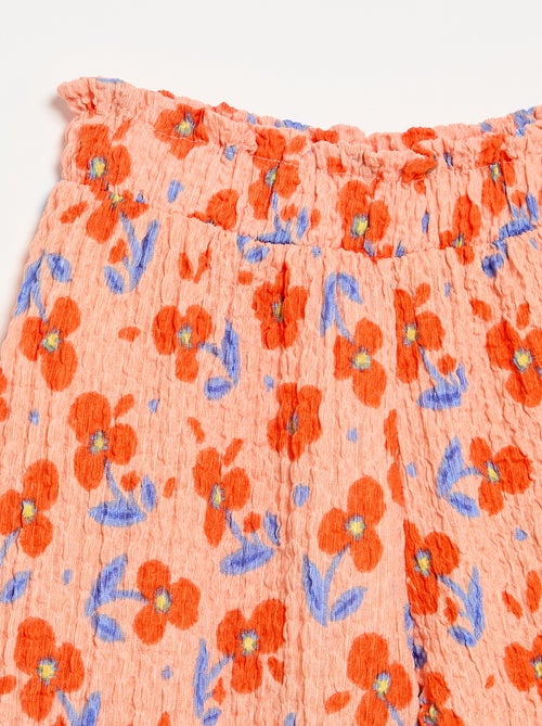 Weite Hose mit Volants am Saum - Kiabi