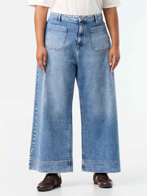 Weite Jeans mit aufgesetzten Taschen - Kiabi