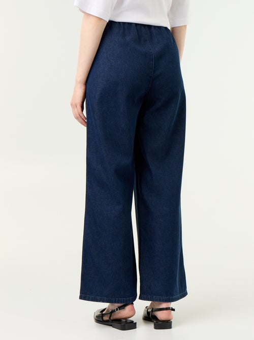 Weite Jeans mit elastischem Bund - Kiabi Weite Jeans mit elastischem Bund - Kiabi