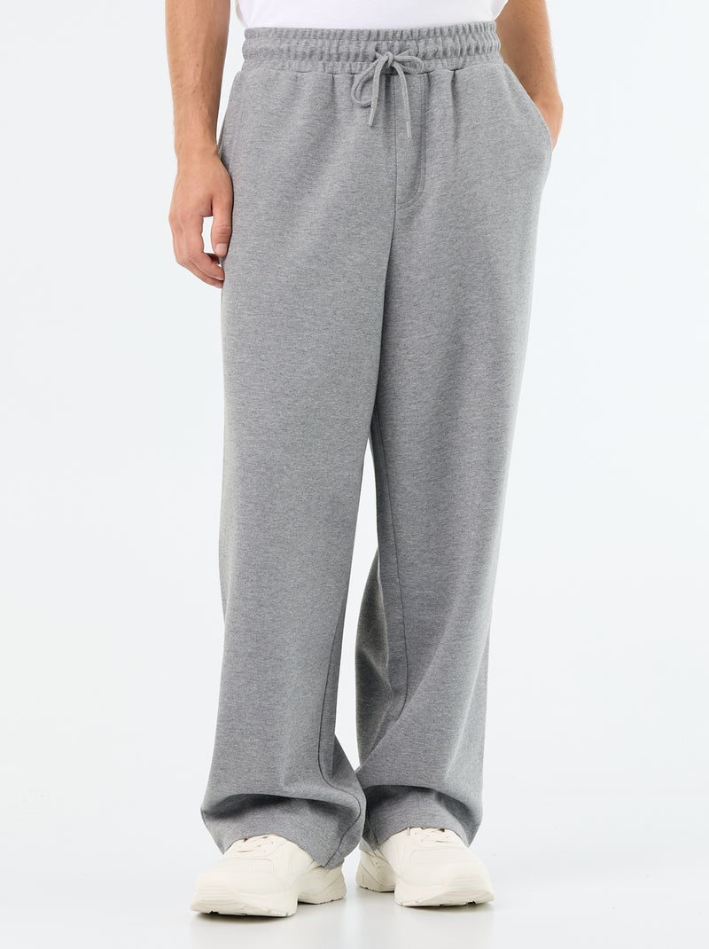 Weite Jogginghose aus leichtem Sweatstoff Gris - Kiabi