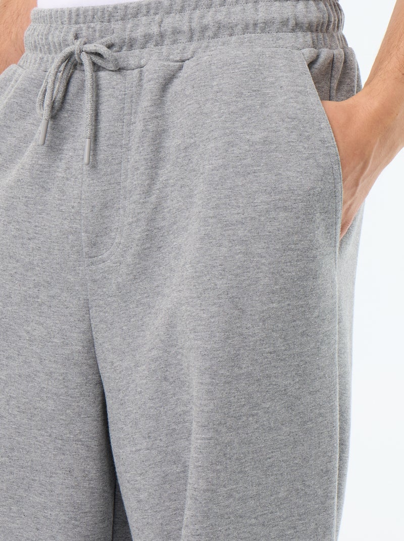 Weite Jogginghose aus leichtem Sweatstoff Gris - Kiabi